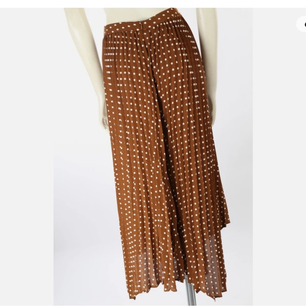 Zara polka dotted pleated skirt